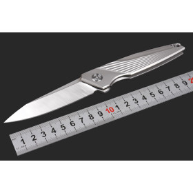 M390 Folding Pocket Titanium Handle Portable Outdoor Camping Tactical Survival Hunting Knives EDC Tool UD405235